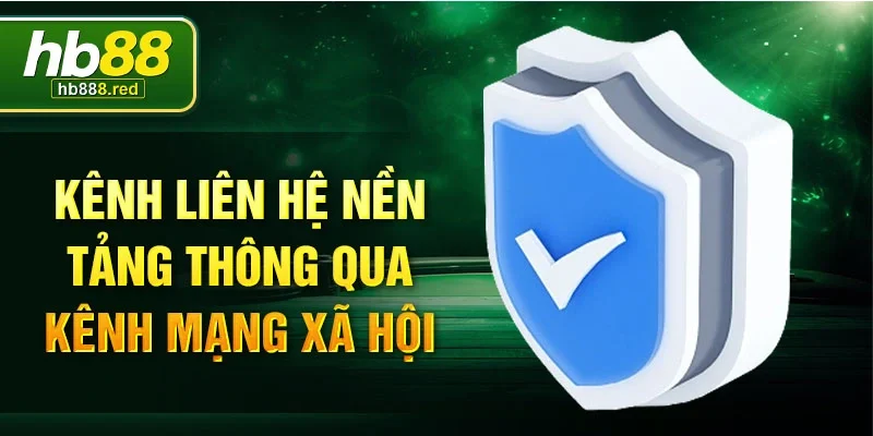 Kênh liên hệ nền tảng thông qua kênh mạng xã hội